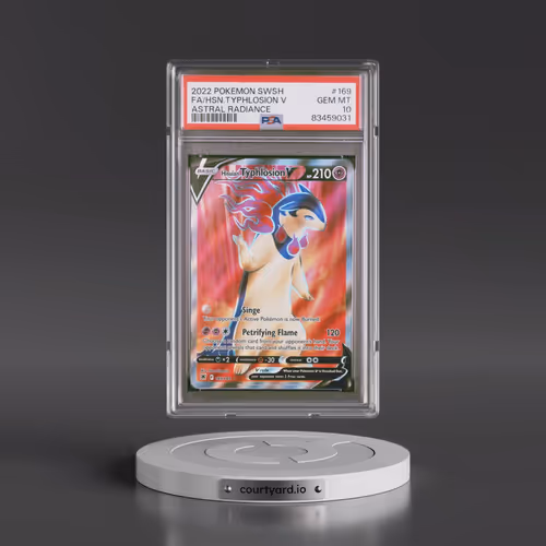 2022 Pokémon Sword & Shield Astral Radiance #169 Hisuian Typhlosion V - Holo Full Art (PSA 10 GEM MI