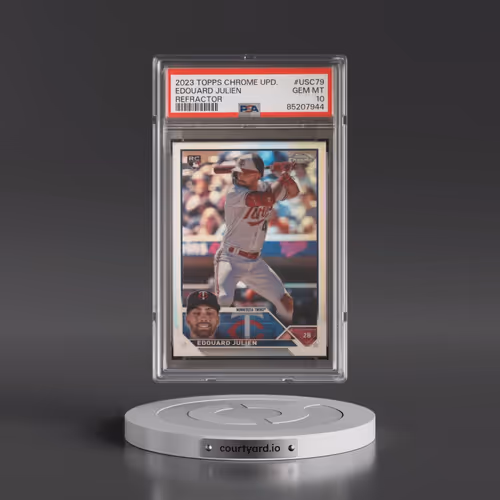 2023 Topps Chrome Update #USC79 Edouard Julien - Refractor (PSA 10 GEM MINT)