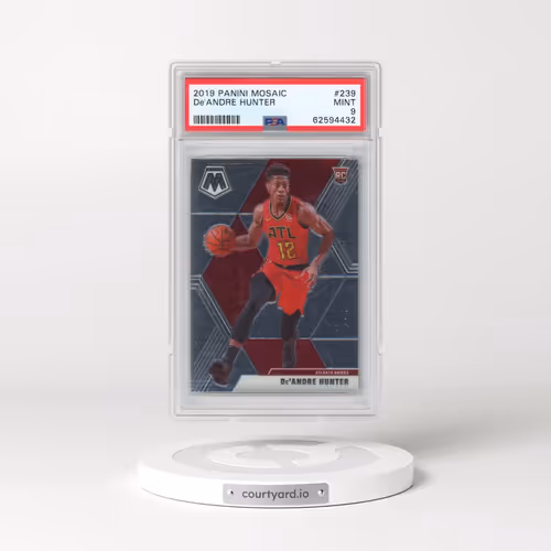 2019 Panini Mosaic #239 DE'Andre Hunter (PSA 9 MINT)