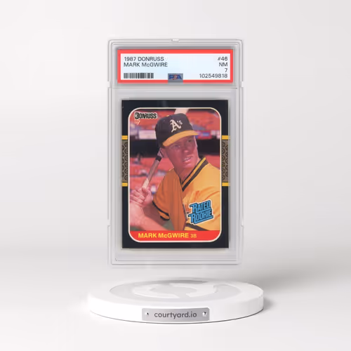 1987 Donruss #46 Mark McGwire (PSA 7 NM)