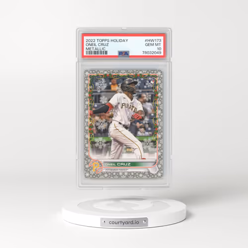 2022 Topps Holiday #HW173 Oneil Cruz - Metallic (PSA 10 GEM MINT)