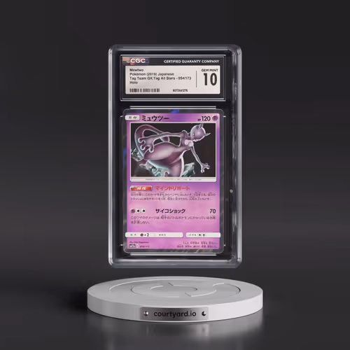 2019 Tag Team GX: Tag All Stars #054/173 Mewtwo - Holo (CGC 10 GEM MINT)