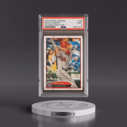 2012 Topps Chrome #196 Bryce Harper - Xfractor (PSA 9 MINT)
