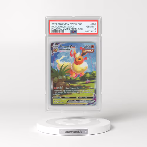 2021 Sword & Shield Promos #180 Flareon VMAX - Full Art Holo (PSA 10 GEM MINT)