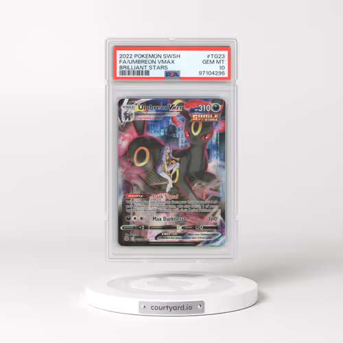 2022 Pokémon Sword & Shield Brilliant Stars #TG23 Umbreon Vmax - Full Art (PSA 10 GEM MINT)