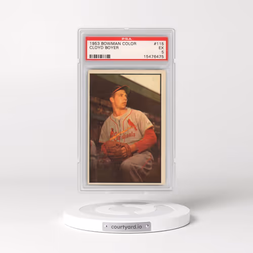 1953 Bowman Color #115 Cloyd Boyer (PSA 5 EX)