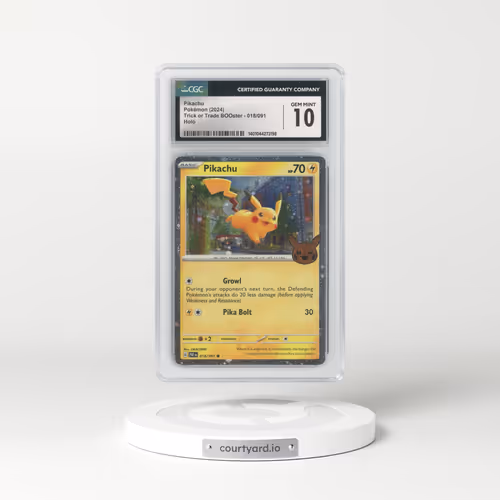 2024 Trick or Trade BOOster (2024) #018/091 Pikachu - Holo (CGC 10 GEM MINT)