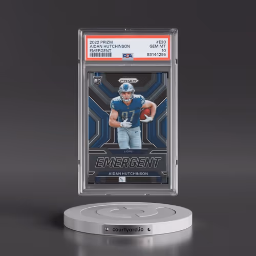 2022 Panini Prizm Emergent #E20 Aidan Hutchinson (PSA 10 GEM MINT)