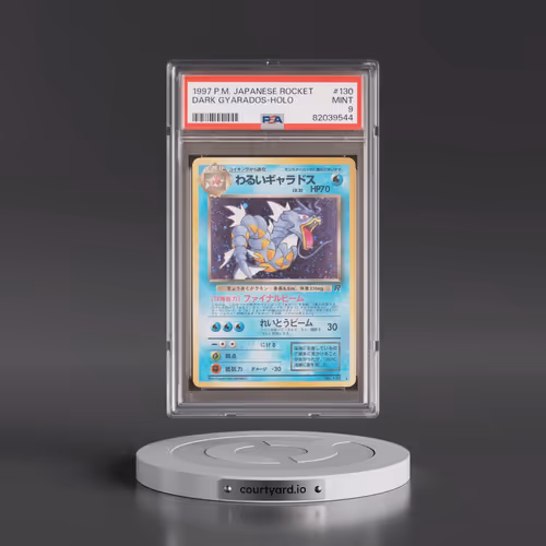 1997 Pokémon Rocket #130 Dark Gyarados - Holo (PSA 9 MINT)
