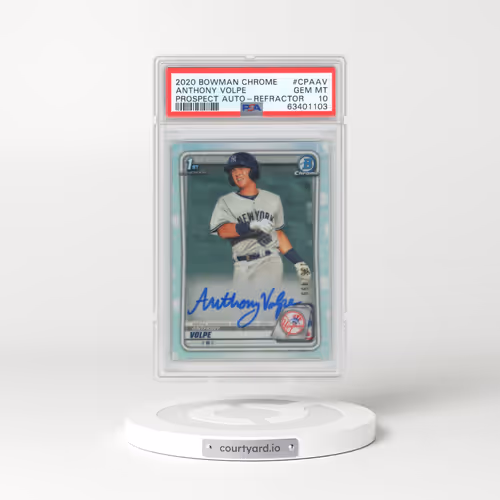 2020 Bowman Chrome Prospect Autographs #CPAAV Anthony Volpe - Refractor (PSA 10 GEM MINT)