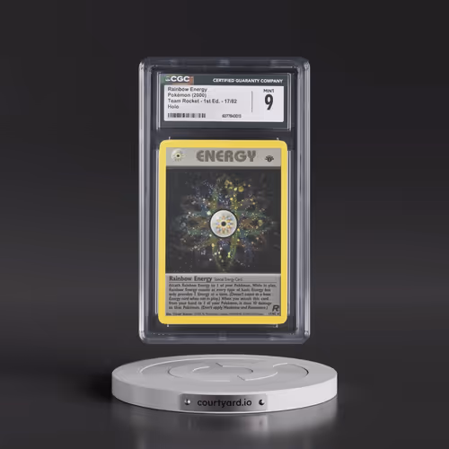 2000 Team Rocket #17/82 Rainbow Energy - 1st Edition Holo (CGC 9 MINT)
