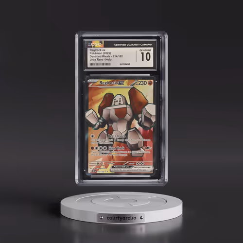 2025 Pokémon Dri EN-Destined Rivals #214 Regirock EX - Holo Ultra Rare (CGC 10 GEM MINT)