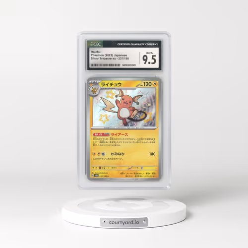 2023 Japanese Shiny Treasure ex #237 Raichu (CGC 9.5 MINT+)
