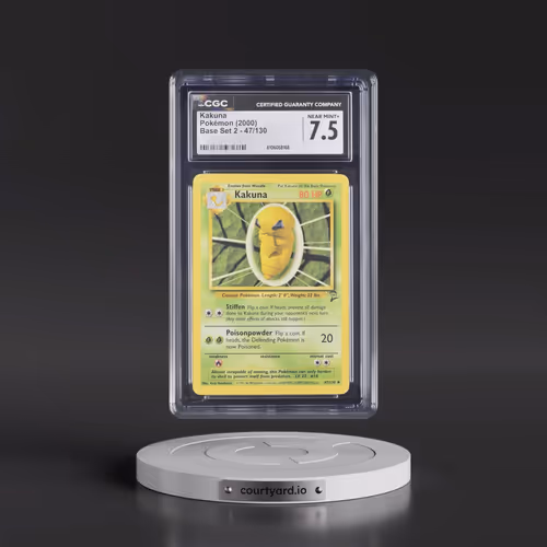 2000 Base Set 2 #47/130 Kakuna (CGC 7.5 NM+)