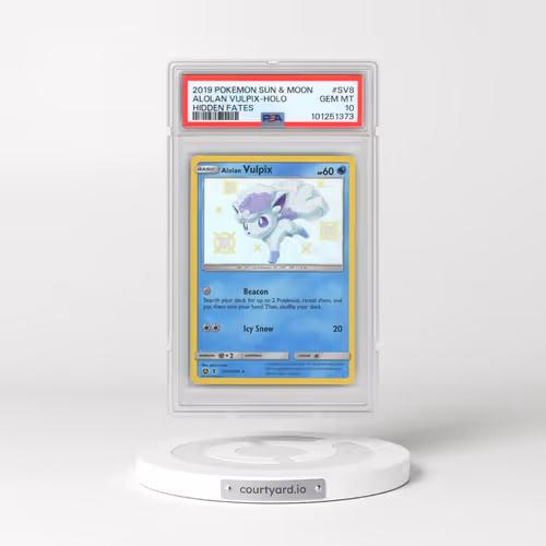 2019 Pokémon Sun & Moon Hidden Fates #SV8 Alolan Vulpix - Holo (PSA 10 GEM MINT)