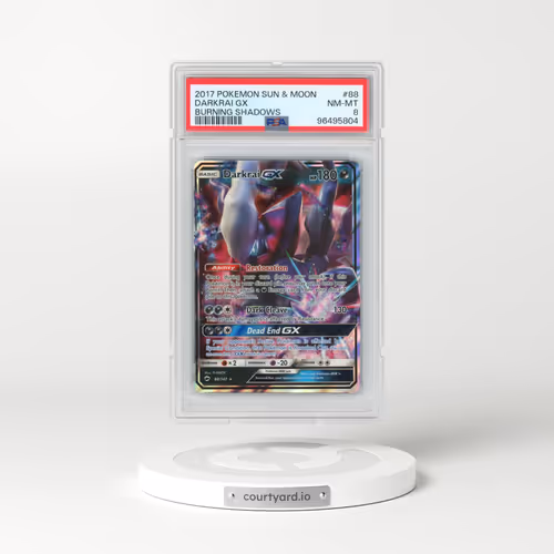 2017 Pokémon Sun & Moon Burning Shadows #88 Darkrai GX - Holo (PSA 8 NM-MT)