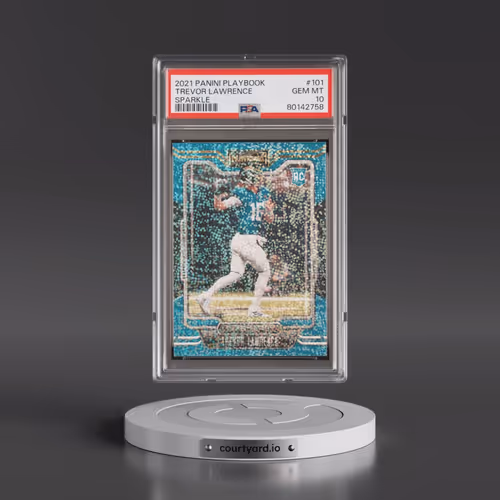 2021 Panini Playbook #101 Trevor Lawrence - Sparkle (PSA 10 GEM MINT)