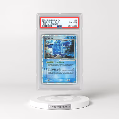 2004 Pokémon EX Hidden Legends #97 Regice EX - Holo Holo (PSA 8 NM-MT)