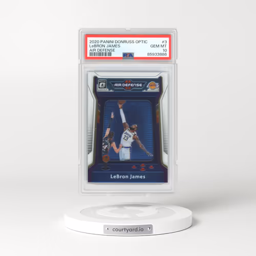 2020 Panini Donruss Optic Air Defense #3 LeBron James (PSA 10 GEM MINT)