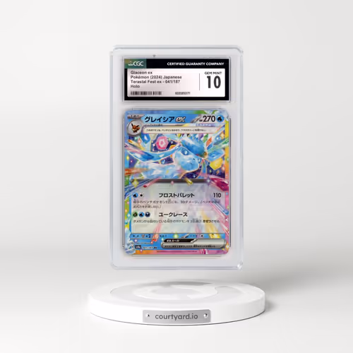 2024 Pokémon Sv8a-Terastal Fest EX #041 Glaceon EX - Holo (CGC 10 GEM MINT)