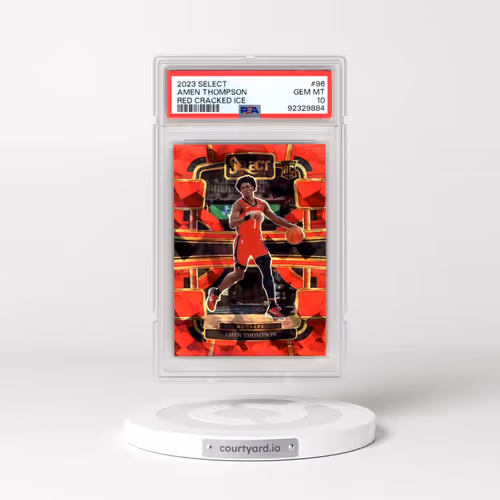 2023 Panini Select #96 Amen Thompson - Red Cracked Ice (PSA 10 GEM MINT)