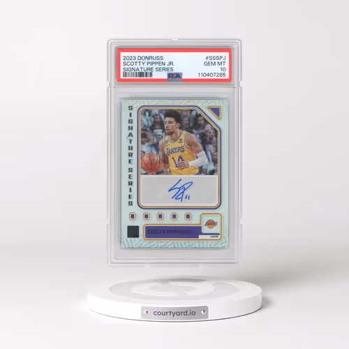2023 Panini Donruss Signature Series #SSSPJ Scotty Pippen Jr. (PSA 10 GEM MINT)