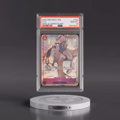 2022 One Piece Japanese OP02-Paramount War #120 Uta - Alternate Art (PSA 10 GEM MINT)