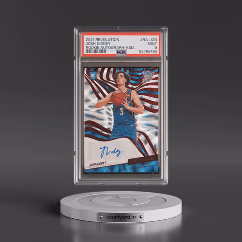 2021 Panini Revolution Rookie Autographs #RA-JGD Josh Giddey - Asia (PSA 9 MINT)
