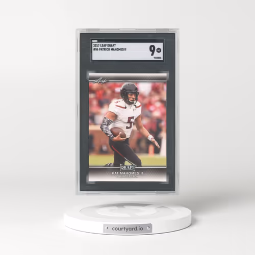 2017 Leaf Draft #56 Patrick Mahomes II (SGC 9 MINT)