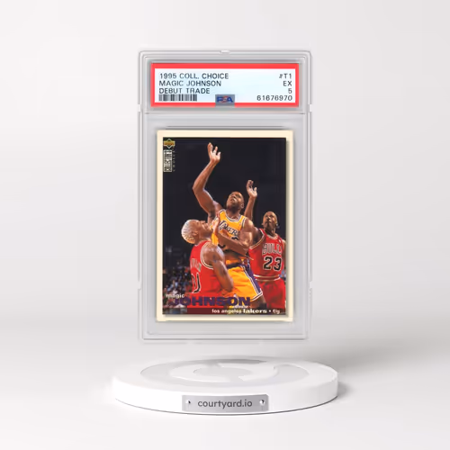 1995 Collector's Choice Debut Trade #T1 Magic Johnson - Debut Trade (PSA 5 EX)