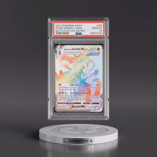 2021 Pokémon Sword & Shield Battle Styles #169 Rapid Strike Urshifu Vmax - Full Art Secret (PSA 10 G