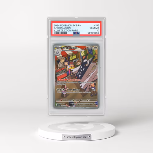 2024 Pokémon Scr EN-Stellar Crown #155 Archaludon - Illustration Rare (PSA 10 GEM MINT)