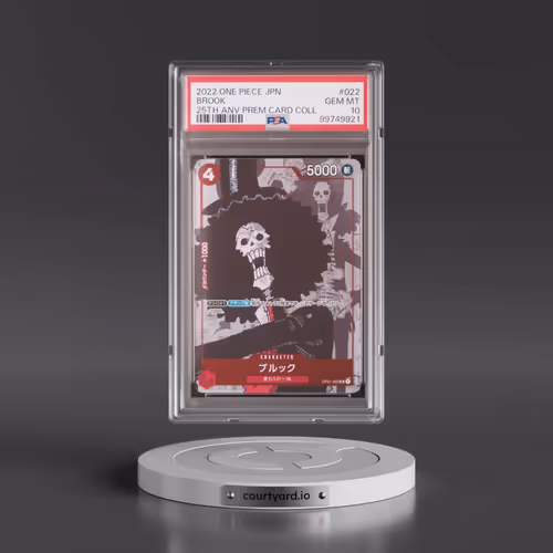 2022 One Piece Japanese 25th Anniversary Premium Card Collection #022 Brook (PSA 10 GEM MINT)