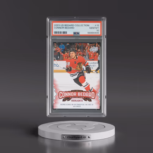 2023 Upper Deck Connor Bedard Collection #15 Connor Bedard (PSA 10 GEM MINT)