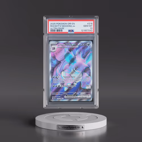 2025 Pokémon Dri EN-Destined Rivals #216 Team Rocket's Nidoking EX - Holo Ultra Rare (PSA 10 GEM MIN