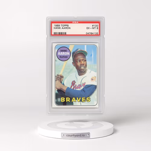 1969 Topps #100 Hank Aaron (PSA 6 EX-MT)