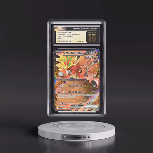 2024 Wild Force #012/071 Gouging Fire ex - Holo (CGC 10 PRISTINE)