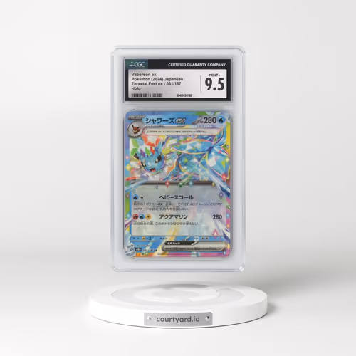 2024 Pokémon Sv8a-Terastal Fest EX #031 Vaporeon EX - Holo (CGC 9.5 MINT+)