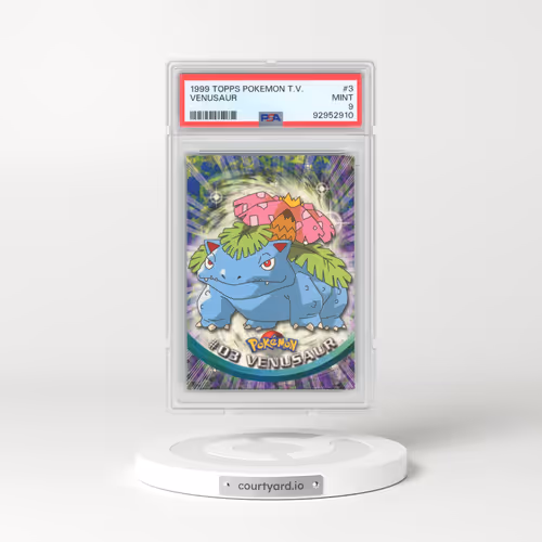 1999 Topps Pokémon TV #3 Venusaur (PSA 9 MINT)