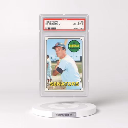 1969 Topps #153 Ed Brinkman (PSA 8 NM-MT)