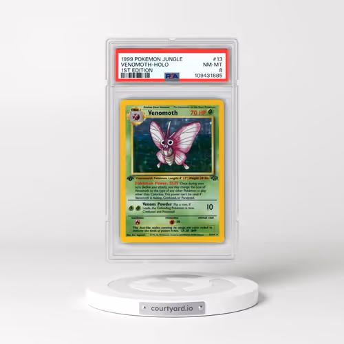 1999 Pokémon Jungle #13 Venomoth - 1st Edition Holo (PSA 8 NM-MT)
