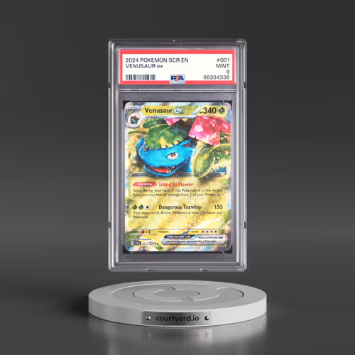 2024 Pokémon Scr EN-Stellar Crown #001 Venusaur EX - Holo (PSA 9 MINT)