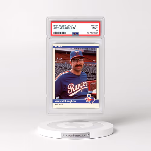 1984 Fleer Update #U-79 Joey McLaughlin (PSA 9 MINT)