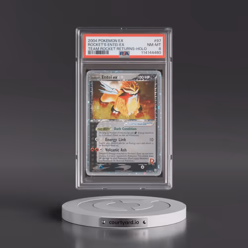 2004 Pokémon EX Team Rocket Returns #97 Rocket's Entei EX - Holo Holo (PSA 8 NM-MT)
