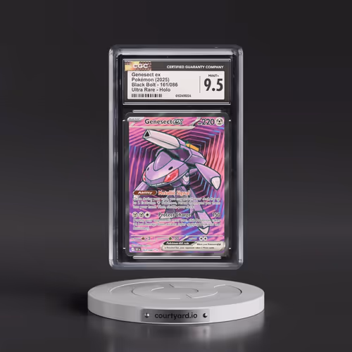 2025 Pokémon Blk EN-Black Bolt #161 Genesect EX - Holo Ultra Rare (CGC 9.5 MINT+)