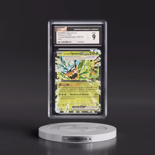 2024 Pokémon Twm EN-Twilight Masquerade #025 Teal Mask Ogerpon EX - Holo (CGC 9 MINT)