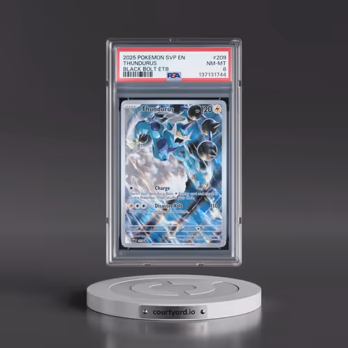 2025 Pokémon Svp EN-SV Black Star Promo #209 Thundurus - Black Bolt Elite Trainer Box (PSA 8 NM-MT)