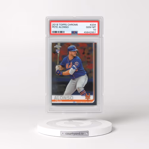2019 Topps Chrome #204 Pete Alonso (PSA 10 GEM MINT)