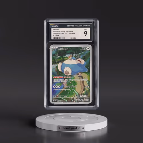 2023 Pokémon Card 151 #181/165 Snorlax - Art Rare Holo (CGC 9 MINT)
