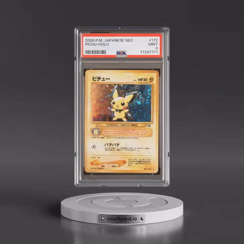 2000 Pokémon Neo #172 Pichu - Holo (PSA 9 MINT)